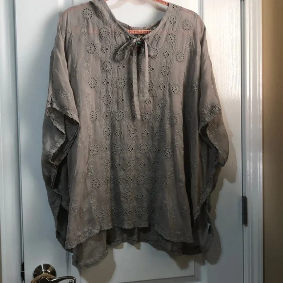 Johnny Was Poncho / Short Tunic Style - Picture 3 of 14